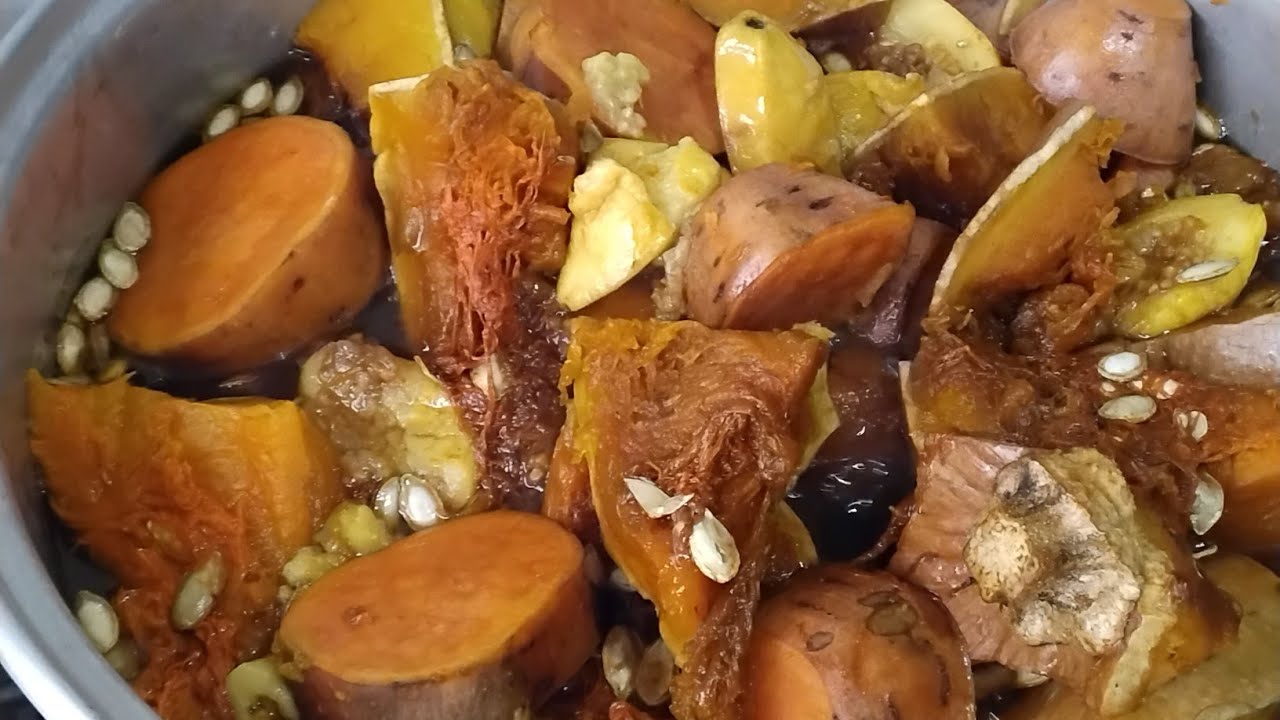CALABAZA 🎃 CON CAMOTE EN DULCE  @comidasdeliciosas @recetasfaciles @caseras @detemporada