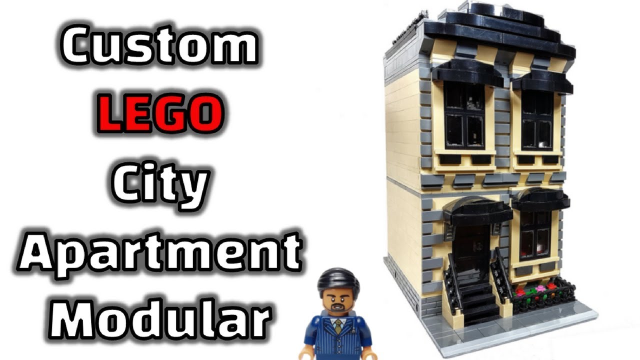 MOC - Sandstone Lego Modular Apartment Building