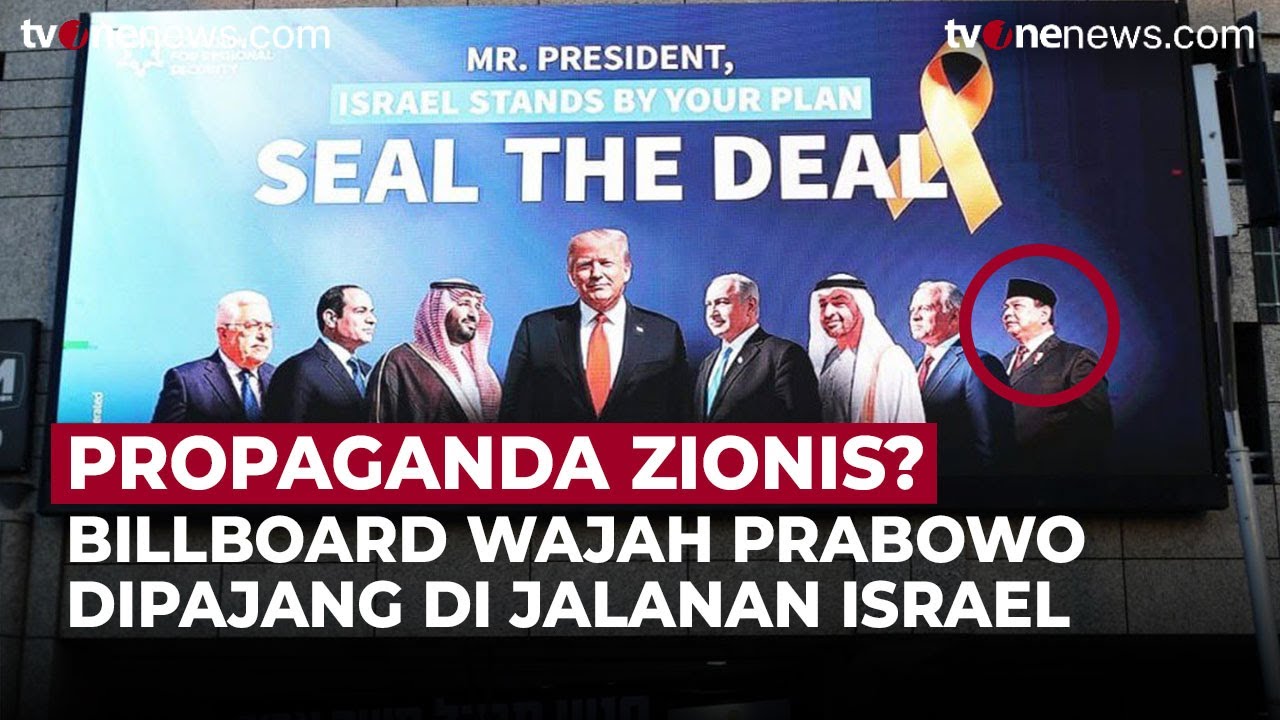 Heboh! Billboard Bergambar Prabowo Terpampang di Jalanan Israel | OneNews Update