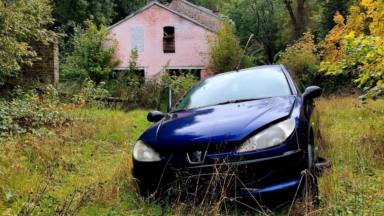 Peugeot przy pięknej posiadłości Belgia