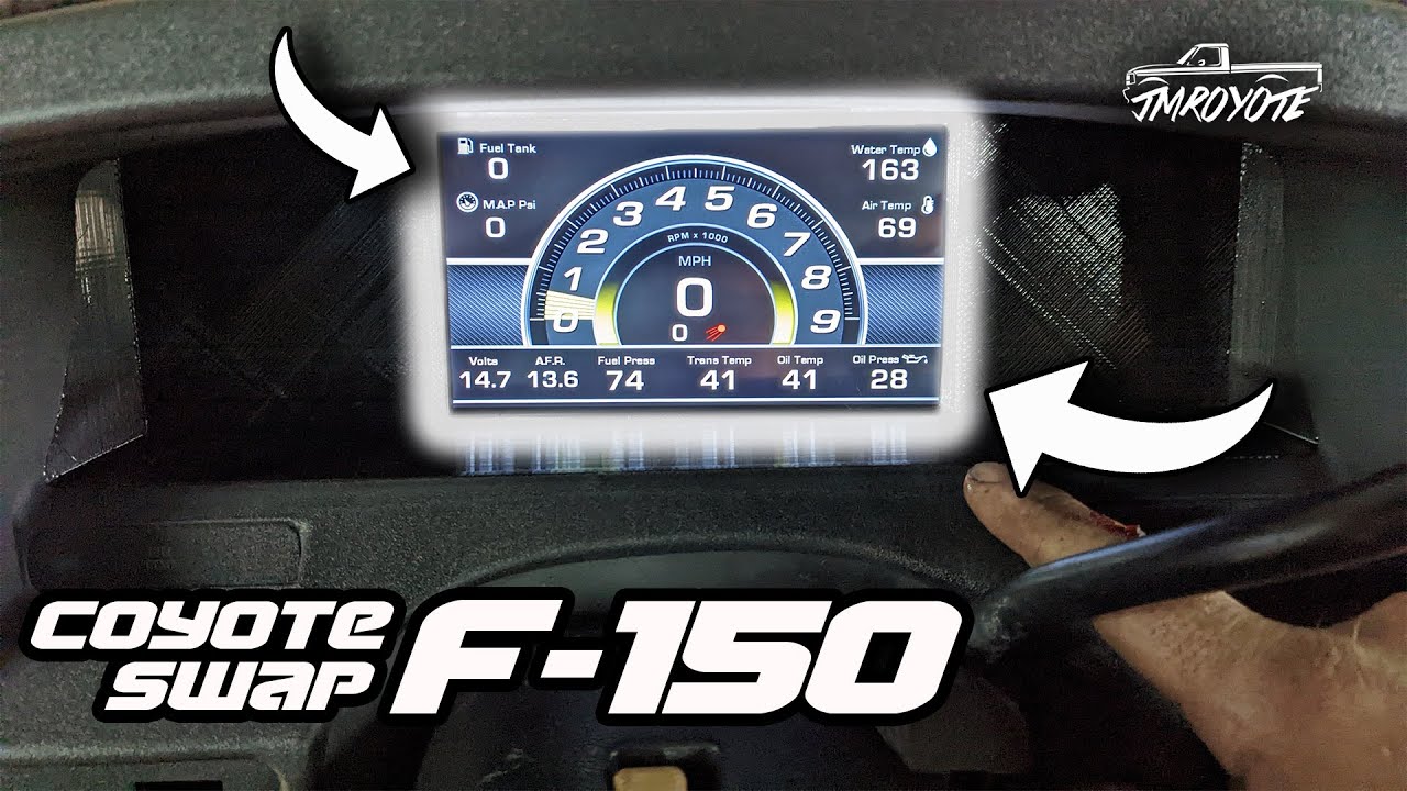 Installing ONEGAUGE Touchscreen Cluster in our Coyote Swap F150