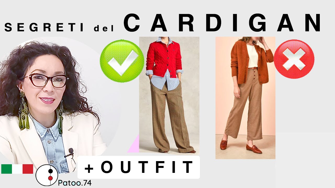 COME PORTARE il CARDIGAN, OUTFIT IDEE di STILE per inverno, TRUCCHI Moda Patoo74 abbigliamento donna