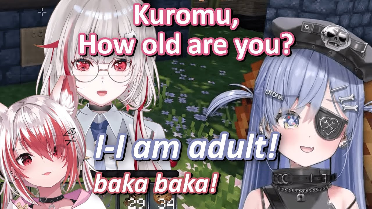 dtto drags Kohaku to an alley infront of Kuromu (scaffolding quest)【VCR Minecraft】Cookie & Kuromu #4