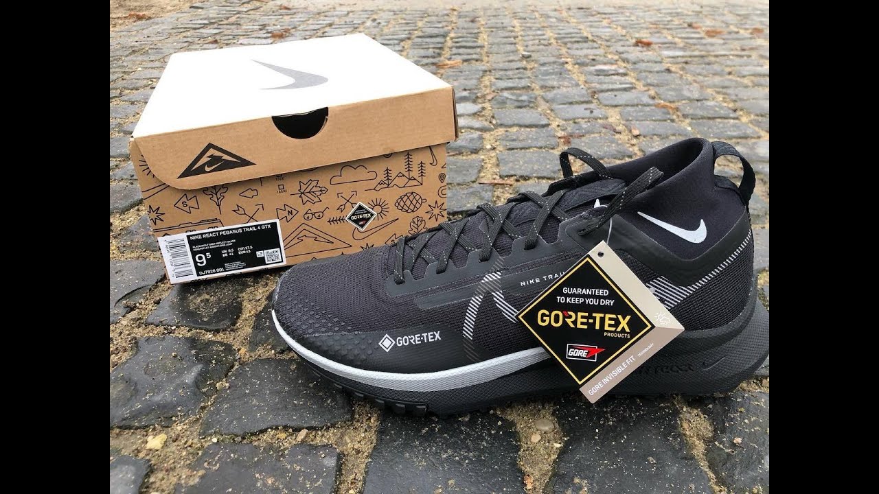 NIKE REACT PEGASUS TRAIL 4 Gore-Tex ( DJ7926-001) Top 5 от Nike +Gore-Tex