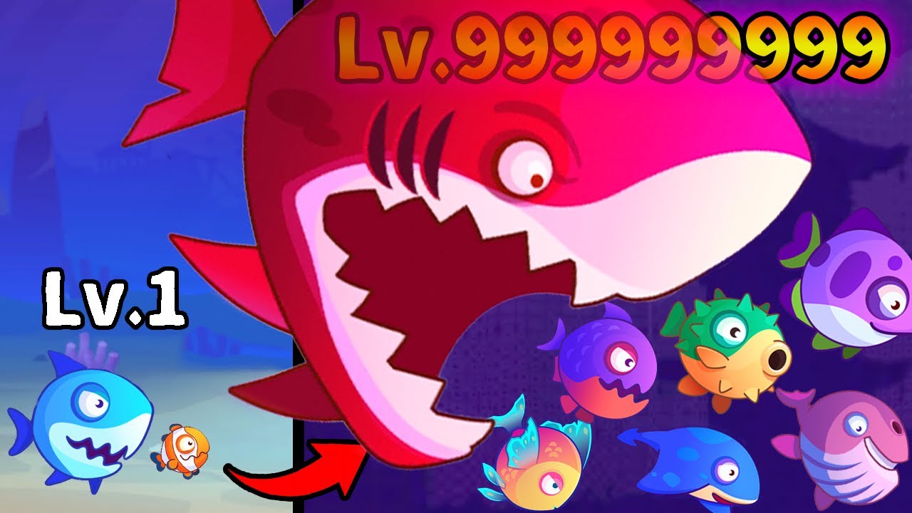 小さなサメが他の魚を食べながら成長して1位を目指す新作の広告ゲームやってみた | スマホゲーム Eat Fish.io イートフィッシュイオ