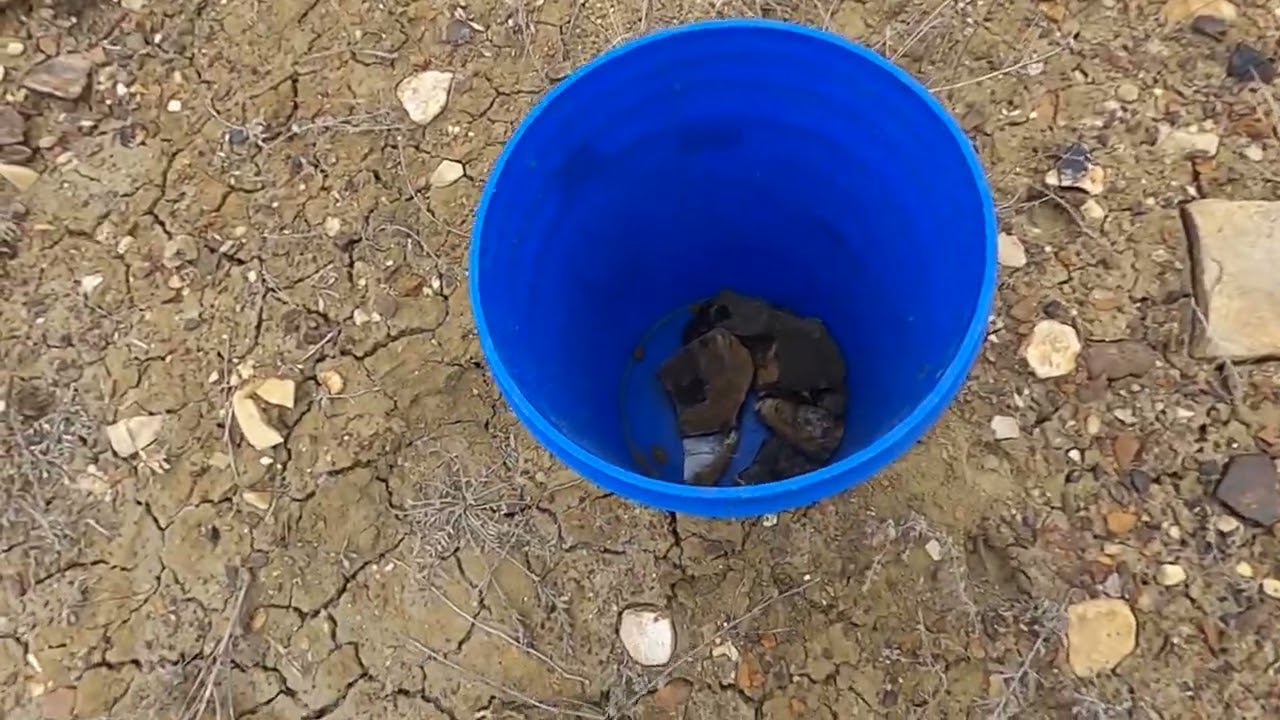 Collecting Knife River Flint on a cold day. Part 5
