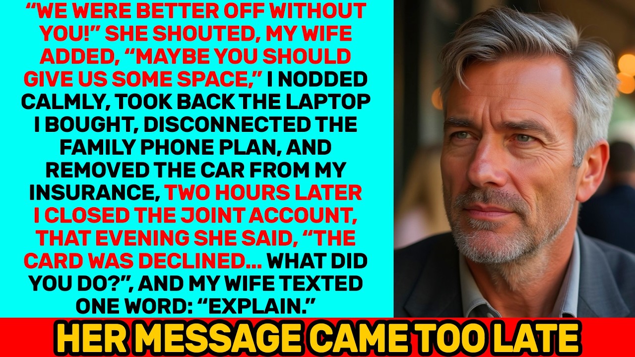 “We’re Better Without You,” She Said. I Closed the Joint Account That Night