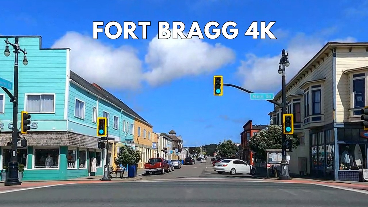 Fort Bragg 4K Driving Tour | Northern California Scenic Drive Through