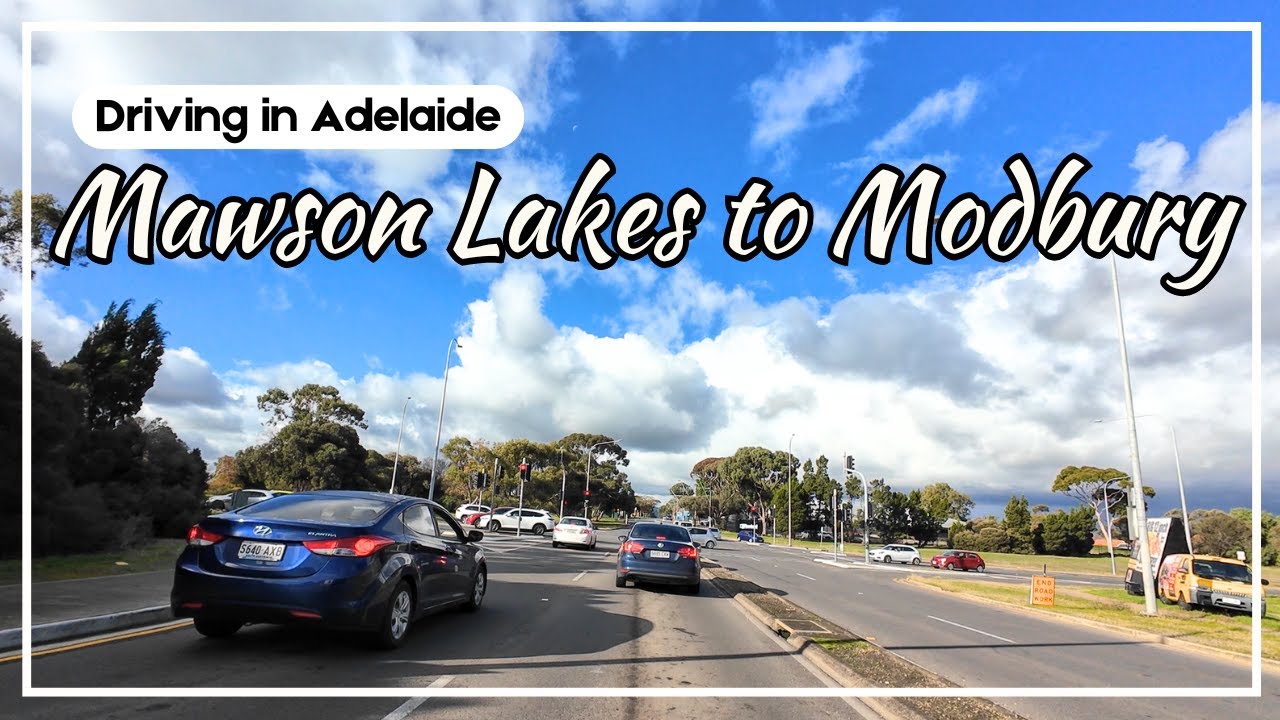 Driving in Adelaide: Mawson Lakes to Modbury (Westfield Tea Tree Plaza) | South Australia [4K]