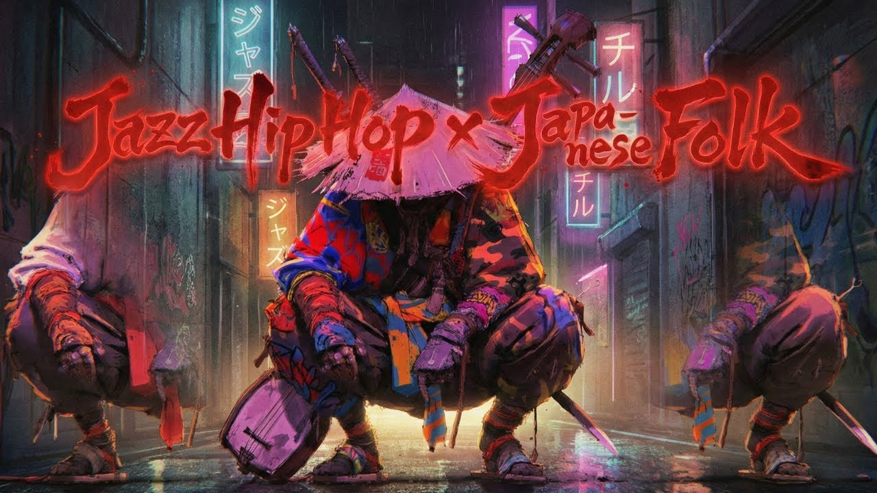 TOKYO NEON NOIR 🌃 Late Night Jazz Hip Hop x Shamisen [Chill Instrumental]