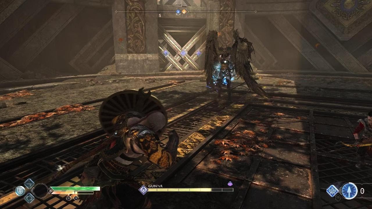 God of War max difficulty  GUNNR Valkyrie without leviathan axe !! NO DAMAGE !!