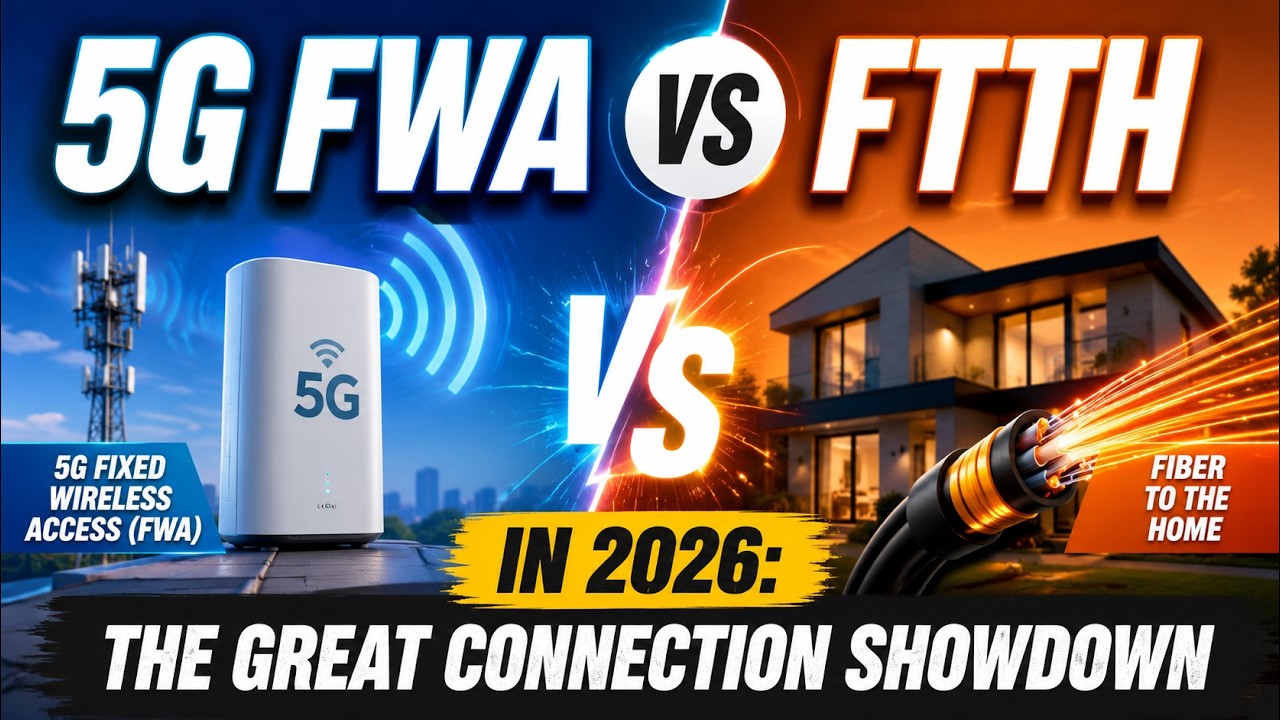 5G Fixed Wireless Access (FWA) vs FTTH in 2026: The Great Connection Showdown