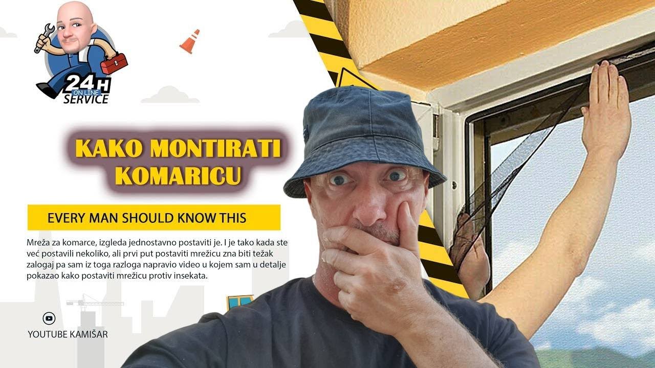 MREŽA ZA KOMARCE na prozoru - URADI SAM!💣