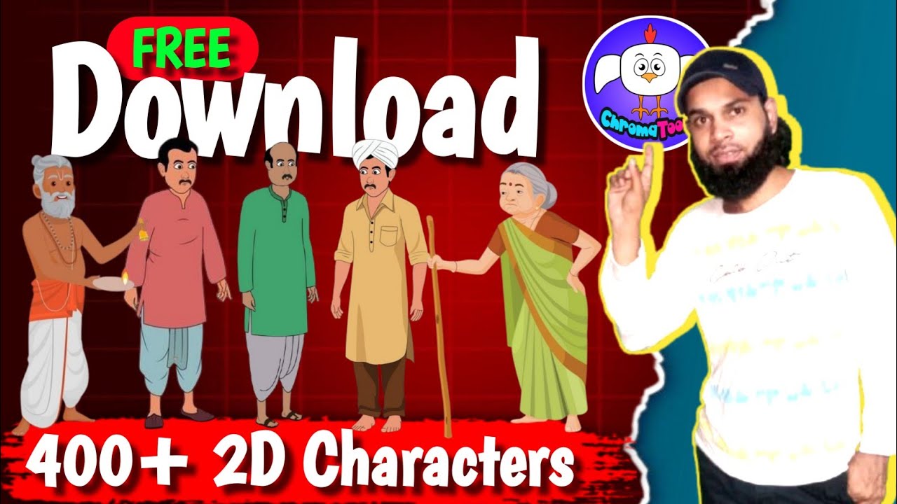 400+ Characters Download करें बिल्कुल FREE✅ में | Cartoon Video Kaise Banaye ||