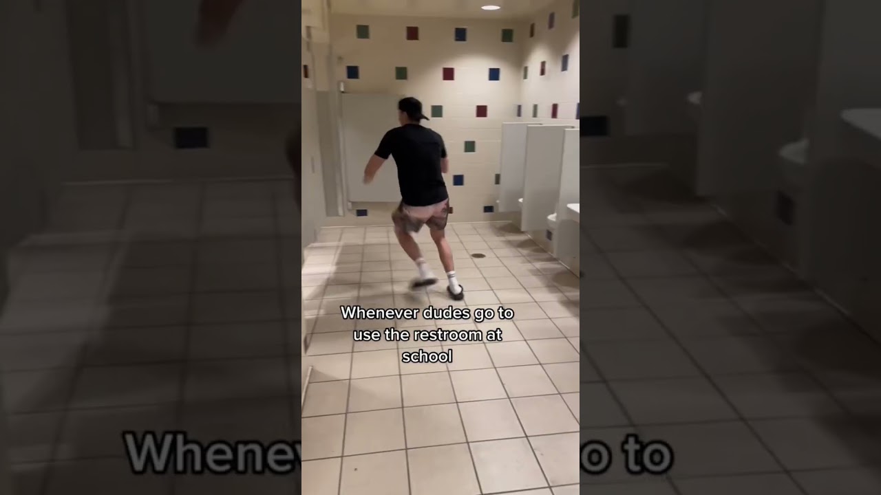 Whenever dudes go to use the restroom at school #shorts #school #class