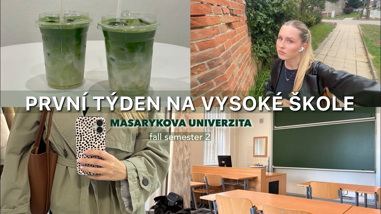 PRVNÍ TÝDEN NA VYSOKÉ ŠKOLE 3! magisterské studium - fall semester🍂