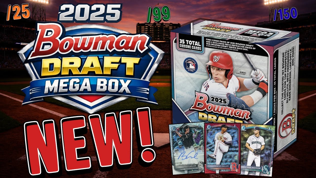🚨*NEW 2025 BOWMAN DRAFT MEGA BOXES🚨 - WORTH THE WAIT!