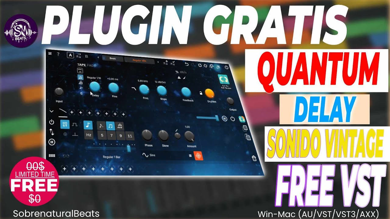 🎁GRATIS! GS DSP QUANTUM DELAY LITE DELAY CON CARACTER VINTAGE🎛️ REVIEW FREE VST🔥👇👇