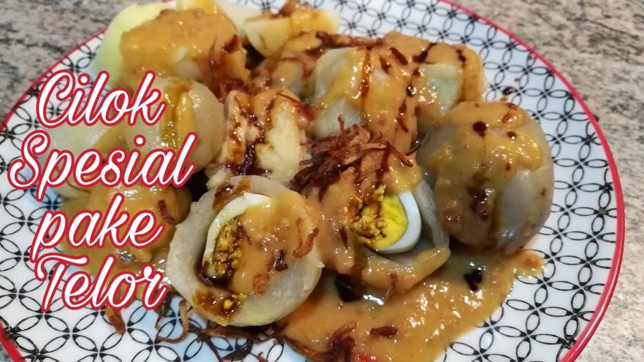 Cilok Kumplit Spesial pake Telor , kenyal lembut gurih 😋