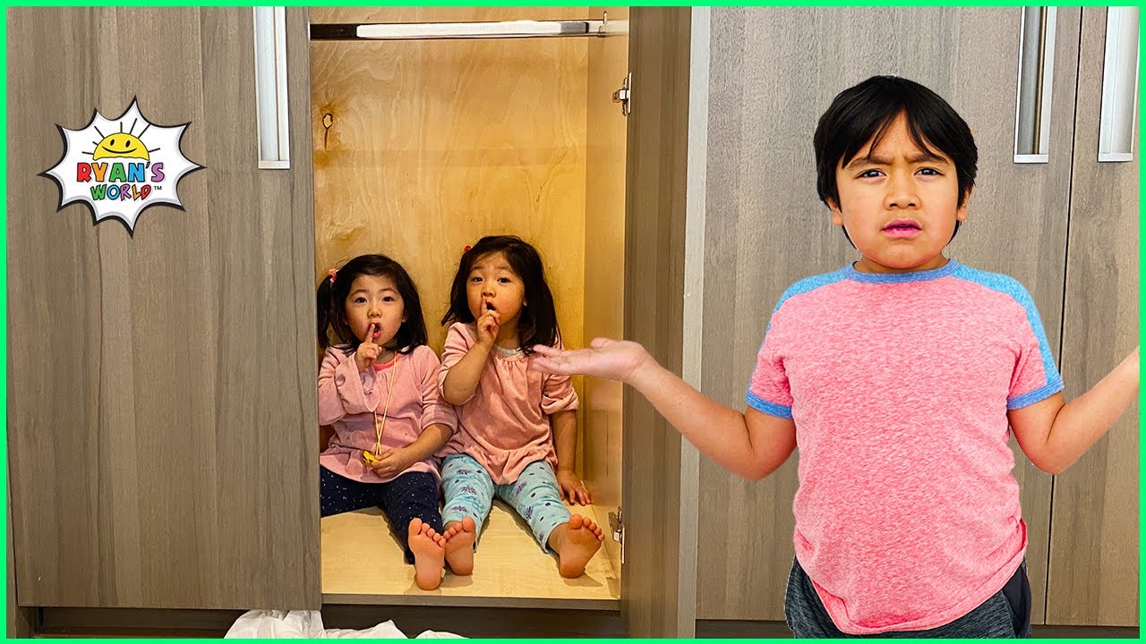 Hide and Seek Pretend Play around the House with Ryan's World