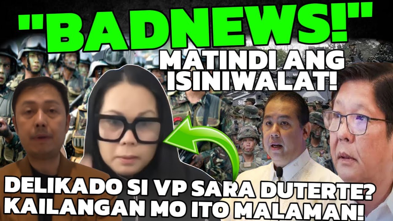 SIKAT NA POLITICAL VLOGGER MAY BADNEWS! MATINDI ANG ISINIWALAT! VP SARA DUTERTE DELIKADO? PANOORIN!