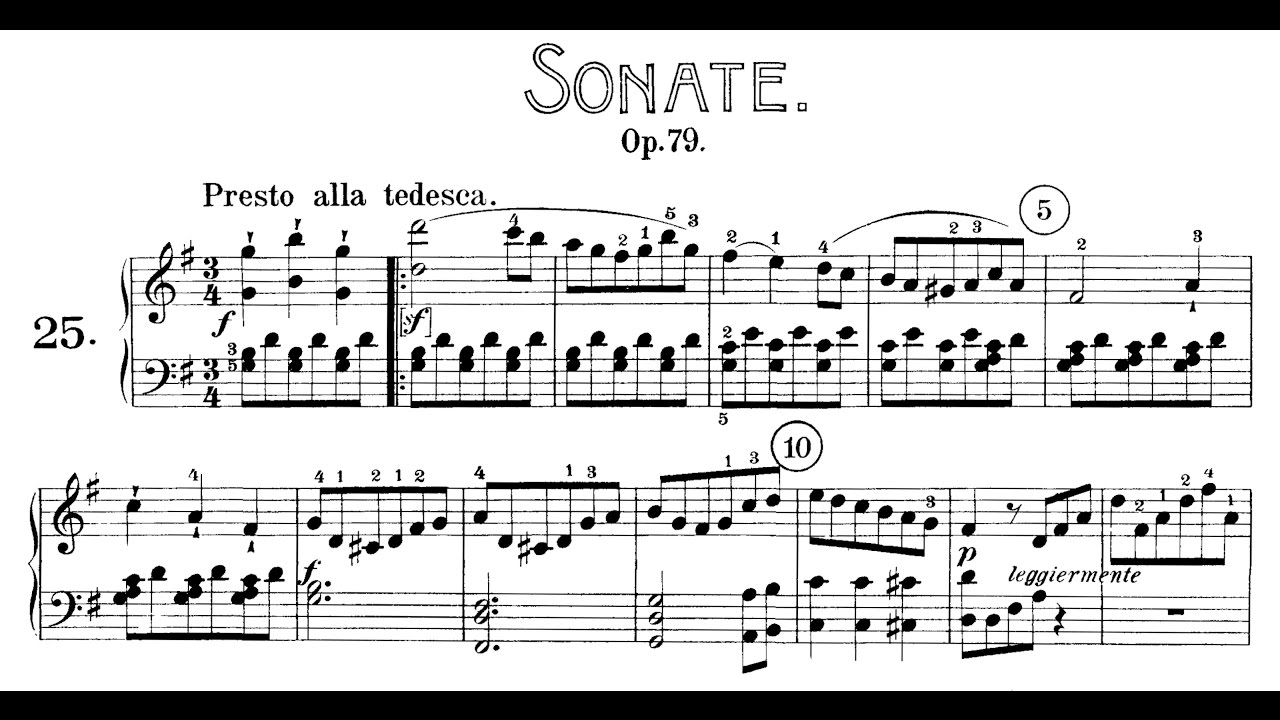 Beethoven: Sonata No.25 in G Major, 