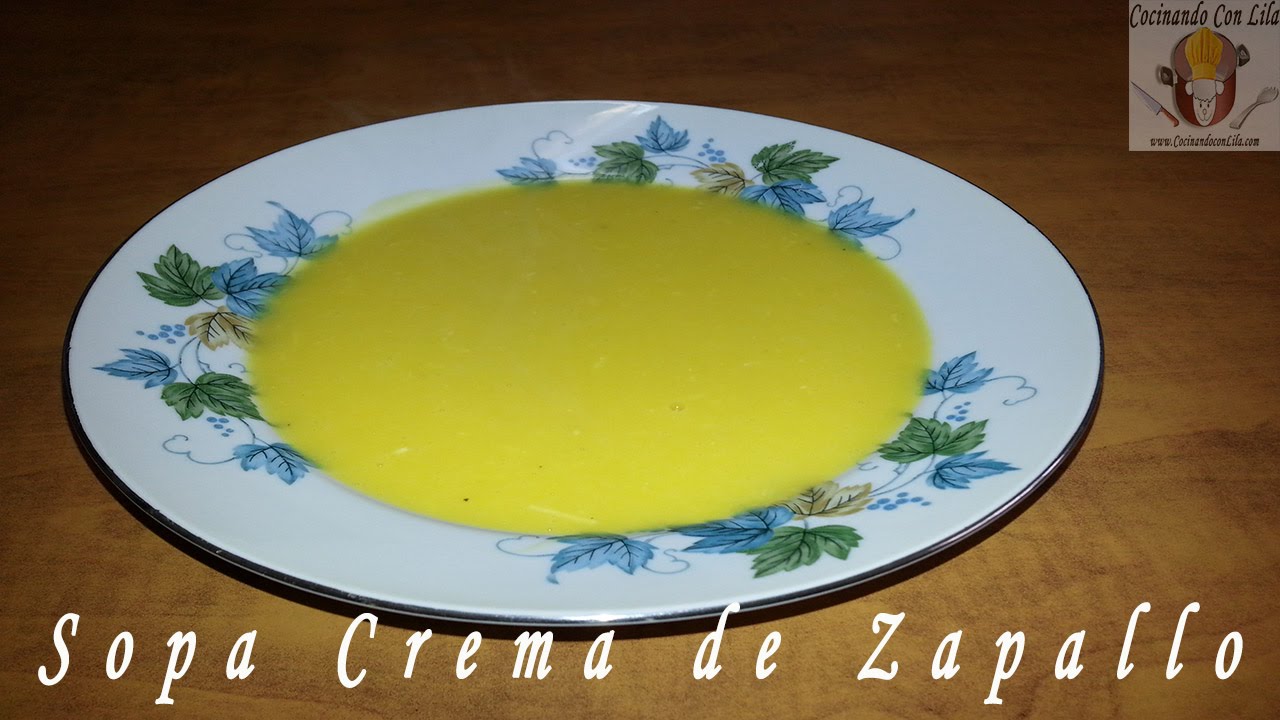SOPA CREMA DE ZAPALLO - FÁCIL Y DELICIOSA