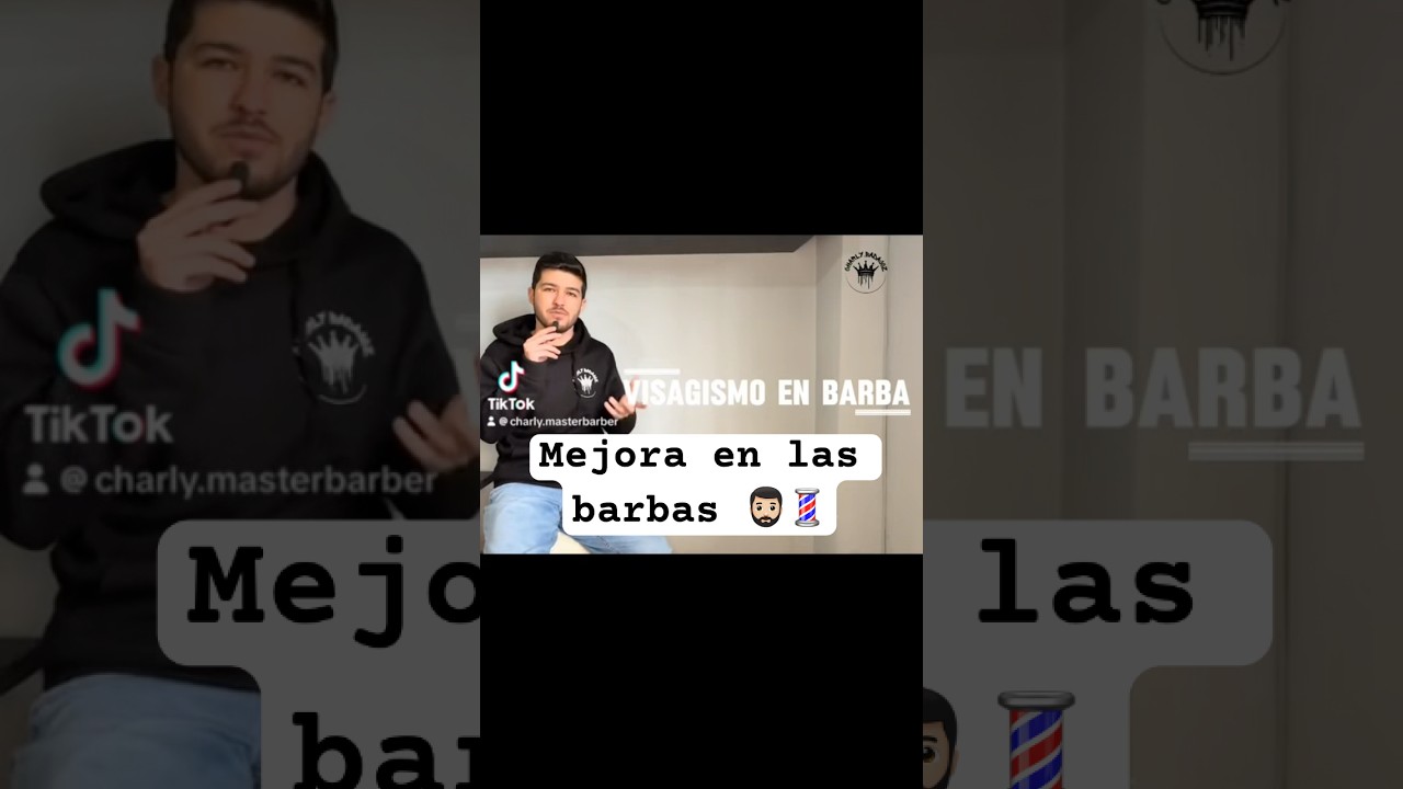 Visagismo en la barba | Mejora como barbero 💈 #barbero #barbershop