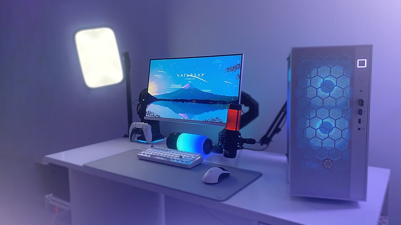 meu setup branco 2023 💙 - RTX 3060 + RYZEN 7 5800X