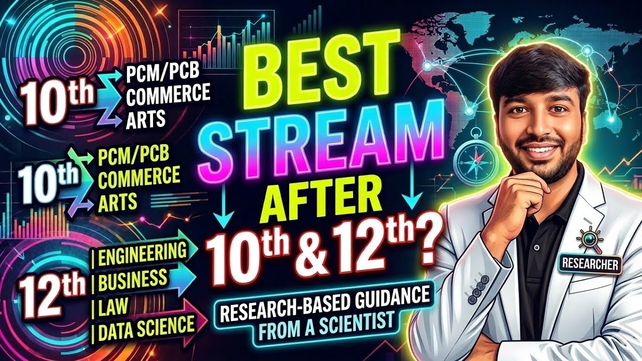 10th और 12th के बाद कौन सी स्ट्रीम बेस्ट है? Researcher से जानिए सही रास्ता! #Mushaid Malik