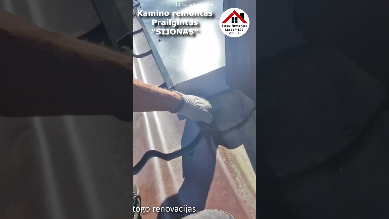Kamino remontas, prailgintas sijonas. Stogu remontas ir skardinimas. #shorts