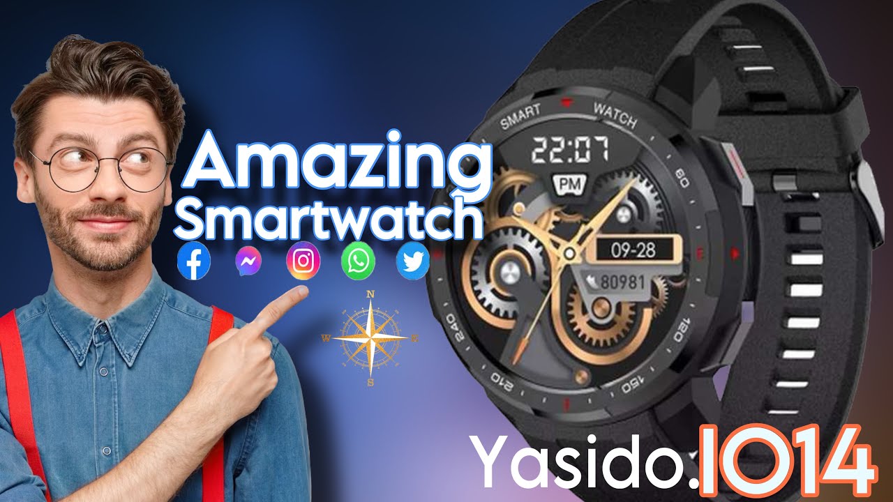 The Best round dial smartwatch : Yasido IO14 | coolest round dial smart watch review