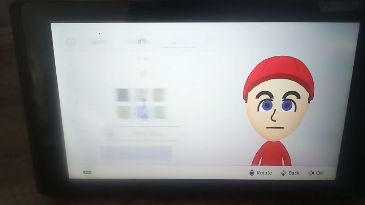How to make a Mario Mii on a Nintendo switch tutorial 