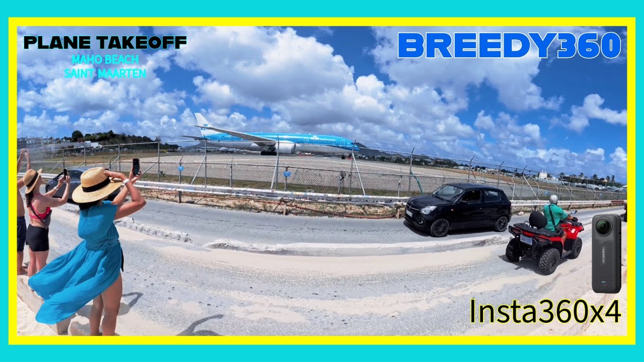 Maho Beach Saint Maarten - Plane Takeoff