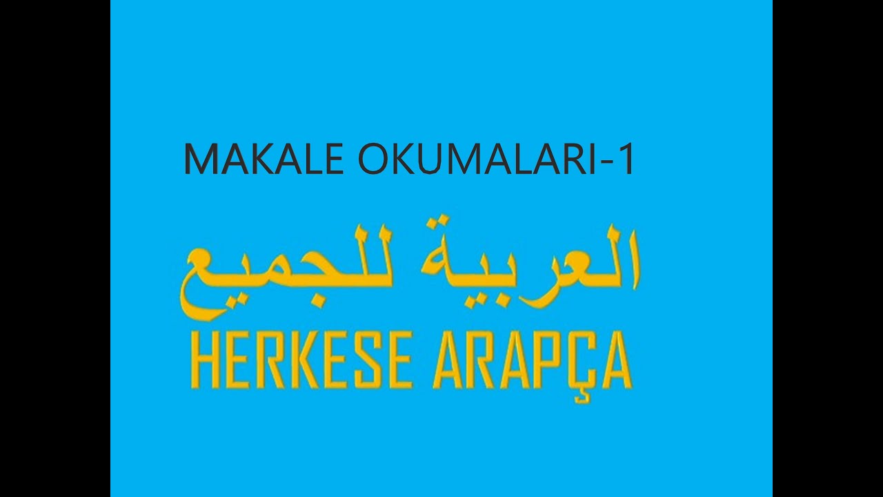 Makale Okumaları-1