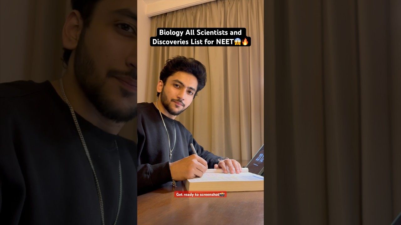 BIOLOGY All Scientists and Discoveries LIST for NEET😱🔥#neet #neet2025 #neetexam #neetmotivation
