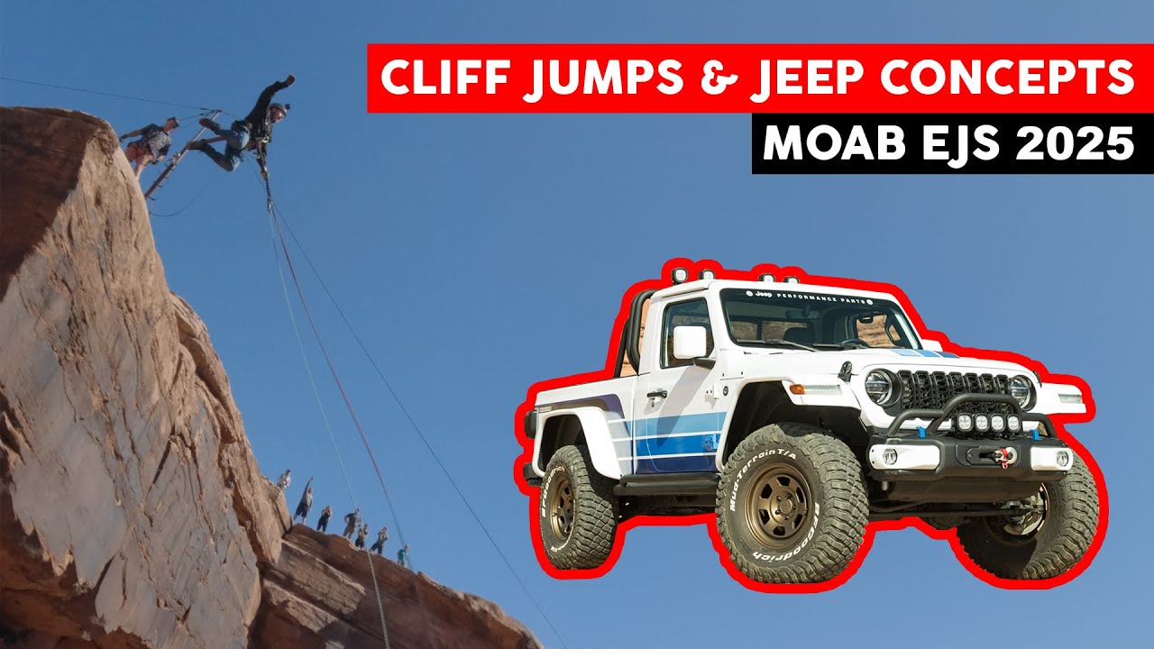 INSANE ROPE SWING AND THE JEEP CONCEPT VEHICLES | MOAB EJS 2025 | CASEY CURRIE VLOG