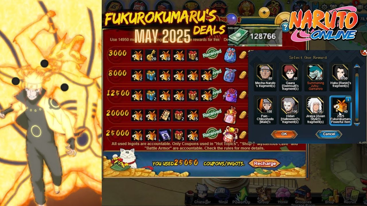 Naruto Online - 25,000 Fuku Deals May 2025