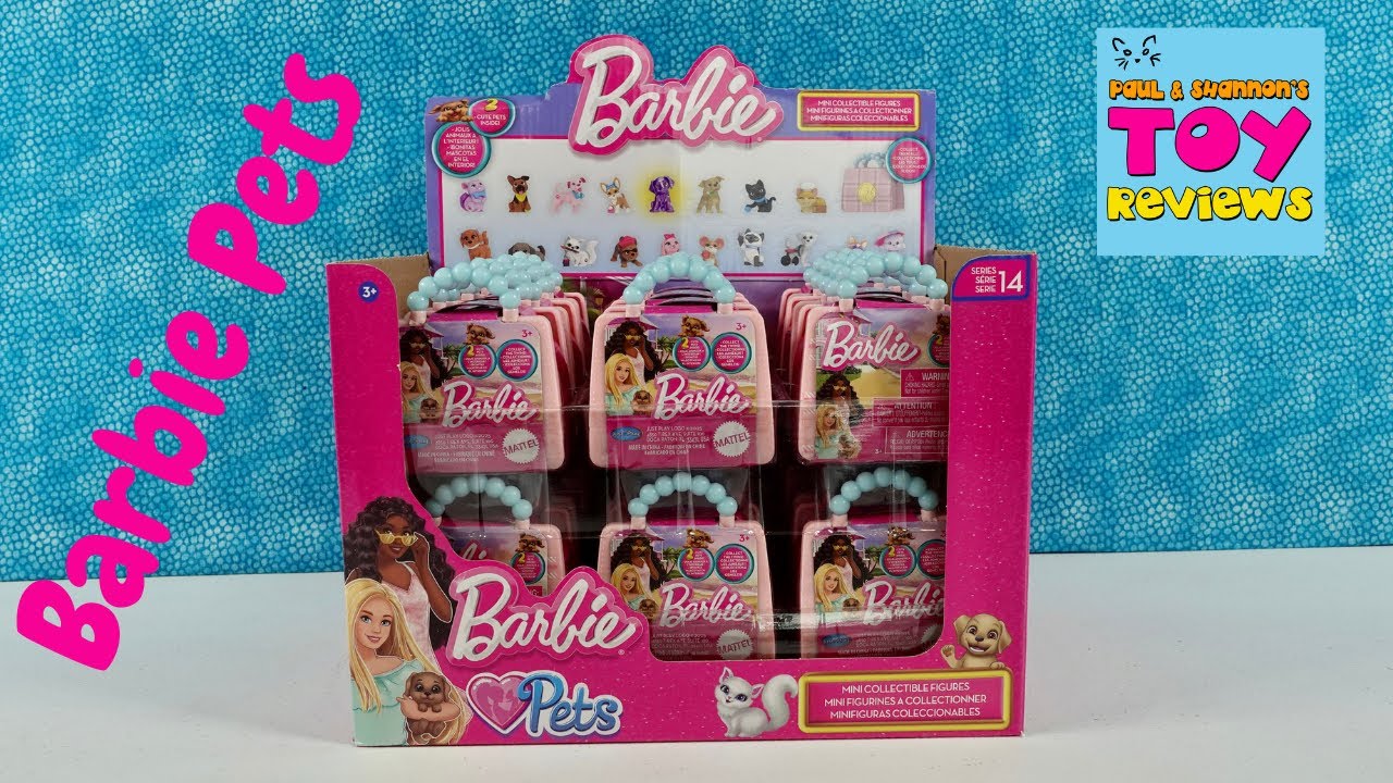 Распаковка коллекционных мини-фигурок Barbie Pets Series 14 из скрытой коробки