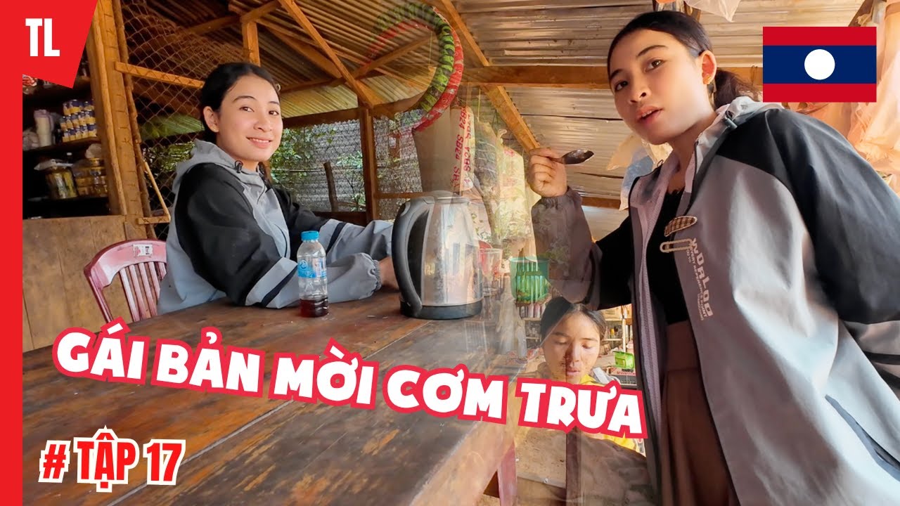 Ăn trưa nhà cô gái Attapeu xinh đẹp | Phượt Nam Lào 17