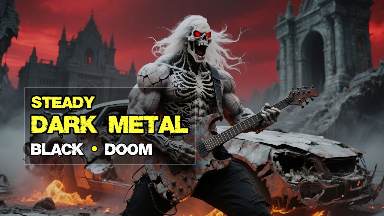 Steady Dark Metal – Raw Riffs & Drum Power | Black Doom Metal Instrumental