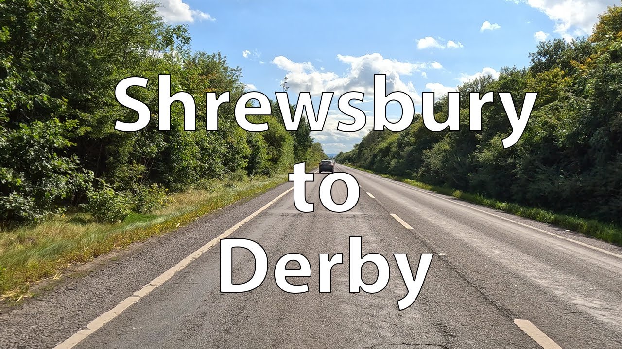 [4K] Driving from Shrewsbury to Derby (UK)