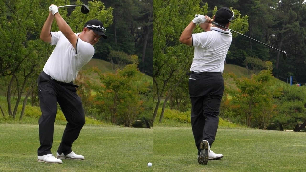 [저스트골프] KPGA 김기환 프로, 볼 컨텍만 잘하면 임팩트 좋아집니다.