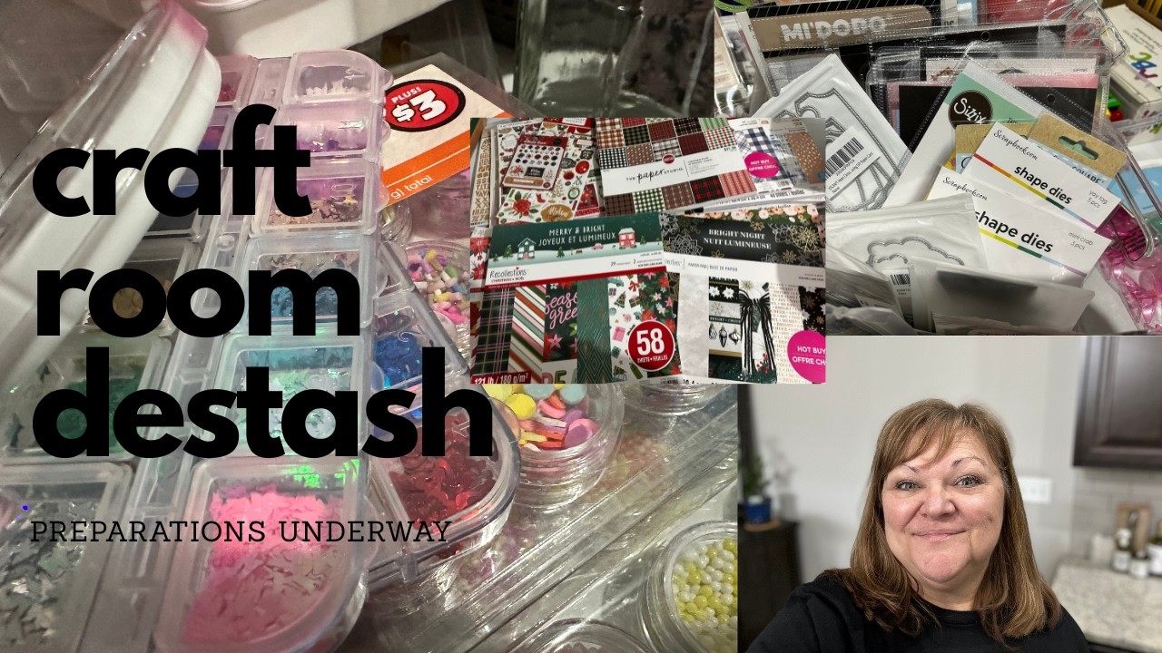 Craft Room Destash Preparations Underway - Sneak Peak At What Will Be Available