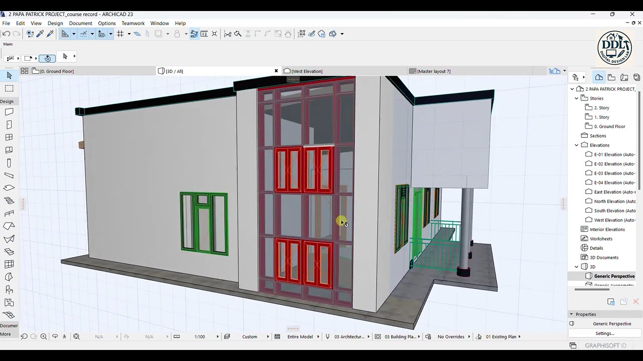 How to create a curtain wall in Archicad