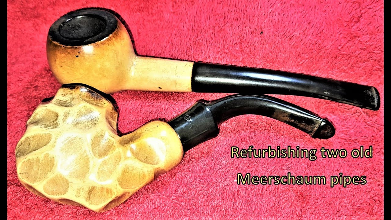 Refurbishing two old Meerschaum pipes