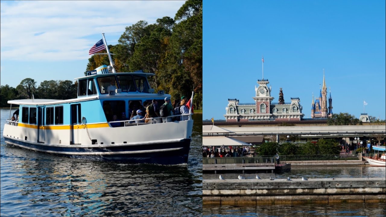 Boat to Magic Kingdom & Disney's Wilderness Lodge 2024 Ride in 4K | Walt Disney World December 2024