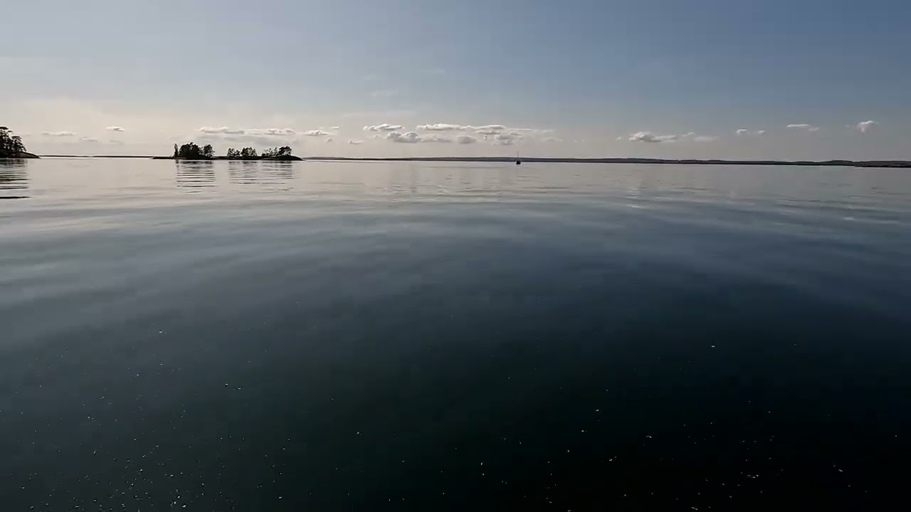 Boat trip on the lake Vättern in Sweden May 2023 4K