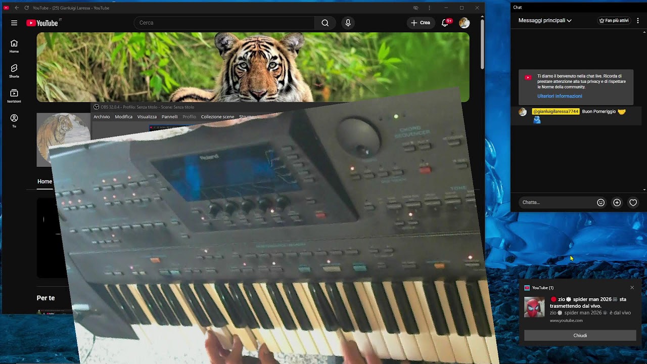Oggi proviamo ha fare Musica Benvenuti nelle   Mie Live in Compagnia