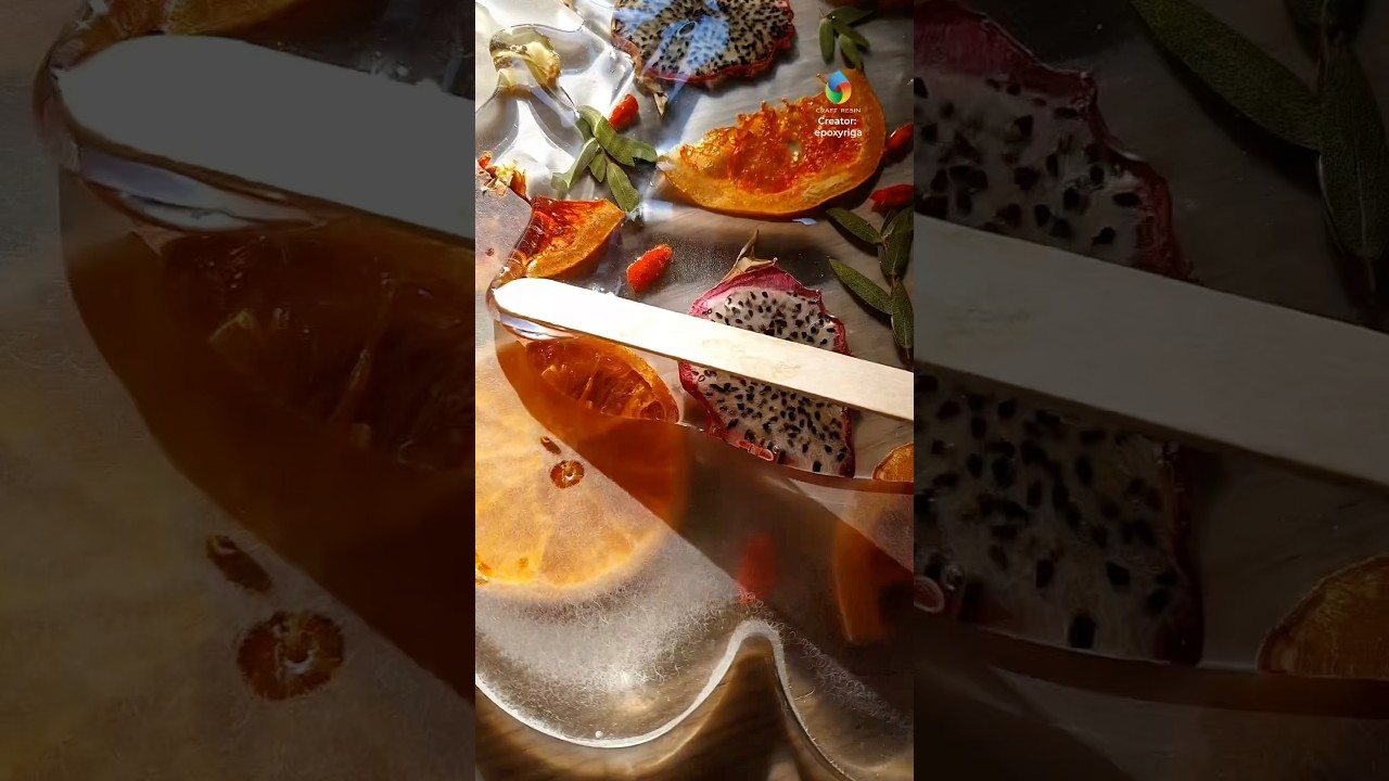 Making a Fruit Board with #CraftResin #EpoxyResin #ResinArt #ResinCraft #Epoxy #Resin #DIY #Art